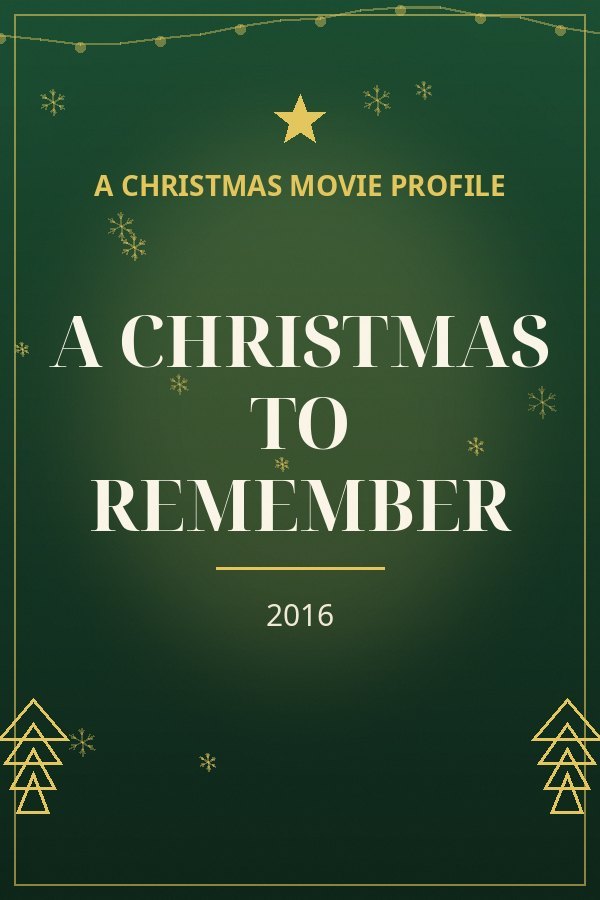 A Christmas to Remember — designed title card art
