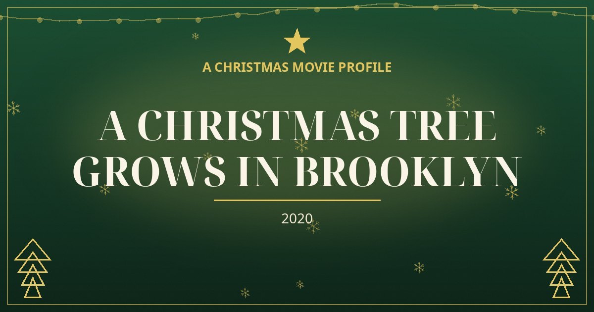 A Christmas Tree Grows in Brooklyn — original designed title card art