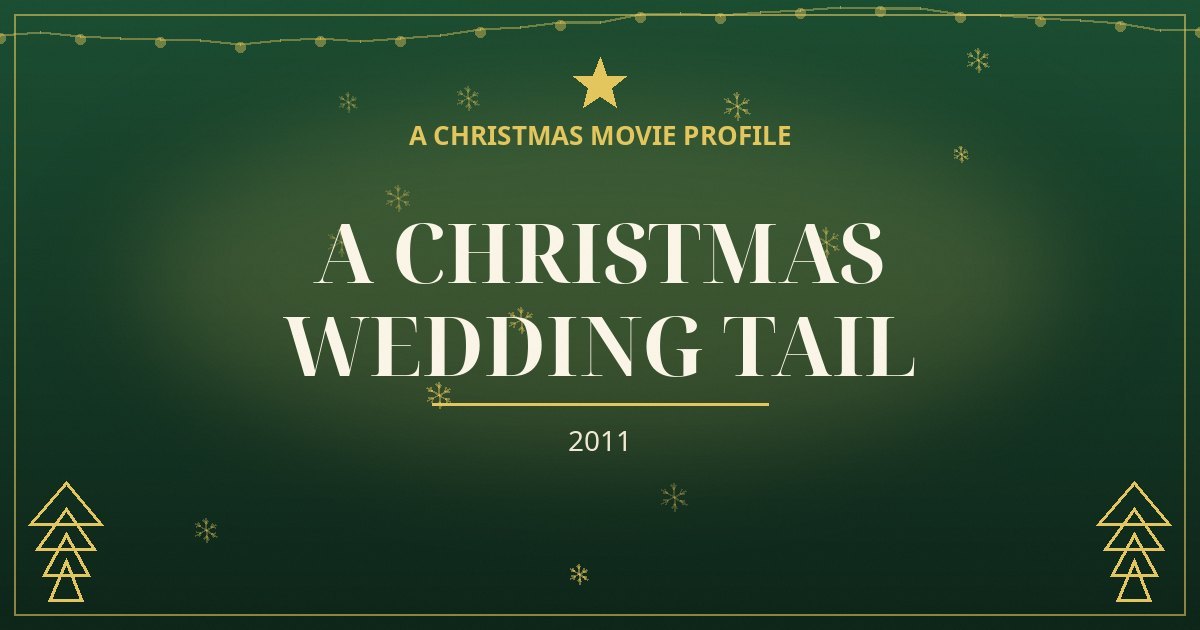 A Christmas Wedding Tail — original designed title card art