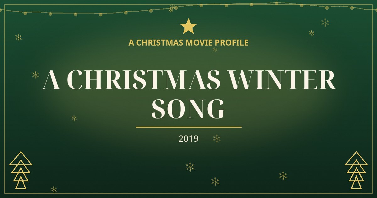 A Christmas Winter Song — original designed title card art
