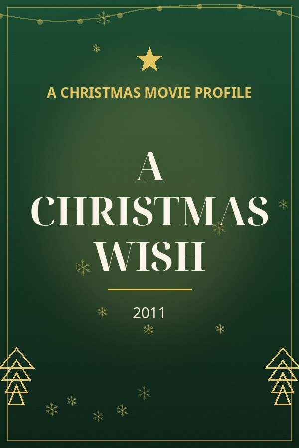 A Christmas Wish — designed title card art
