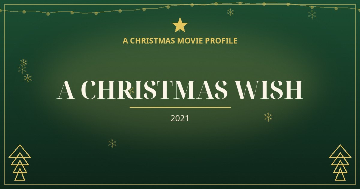 A Christmas Wish — original designed title card art