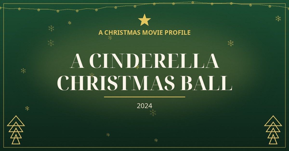 A Cinderella Christmas Ball — original designed title card art