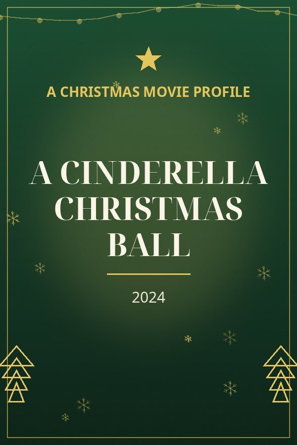 A Cinderella Christmas Ball — designed title card art