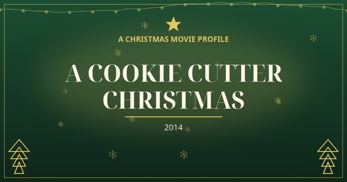 A Cookie Cutter Christmas — original designed title card art