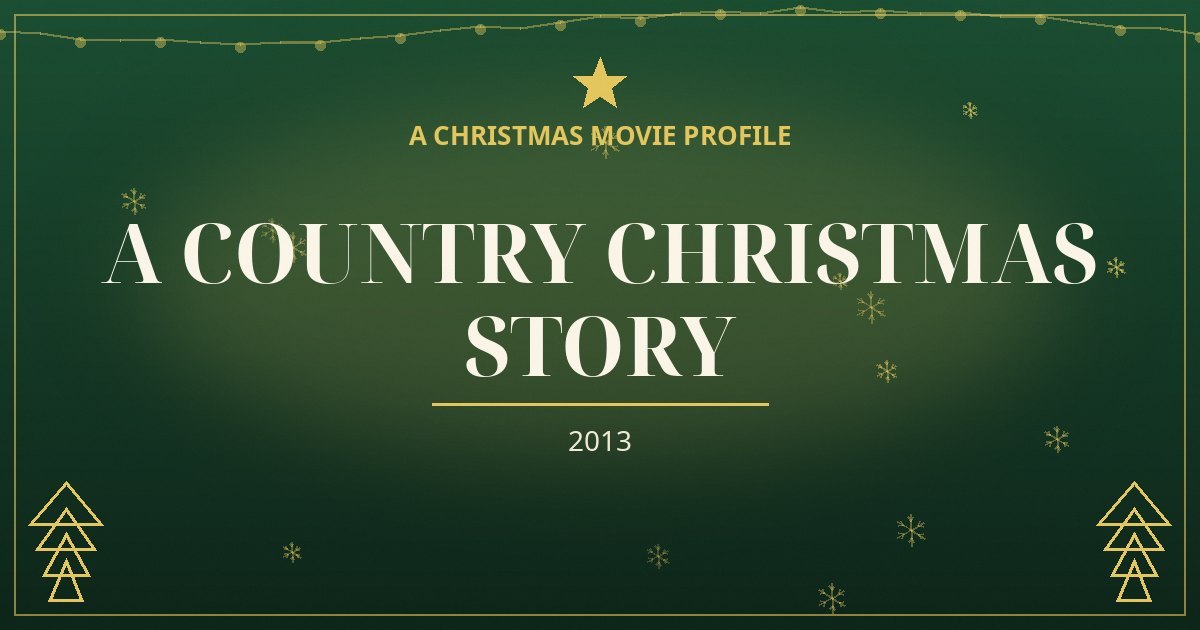 A Country Christmas Story — original designed title card art