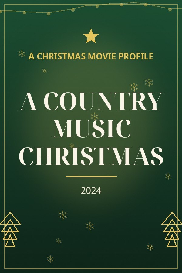 A Country Music Christmas — designed title card art
