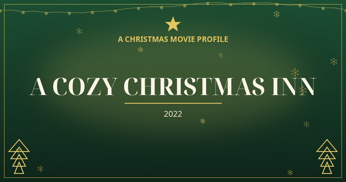 A Cozy Christmas Inn — original designed title card art
