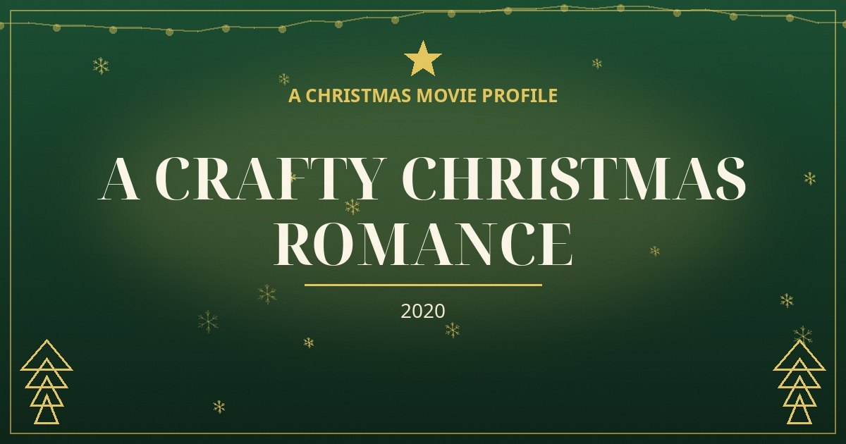 A Crafty Christmas Romance — original designed title card art