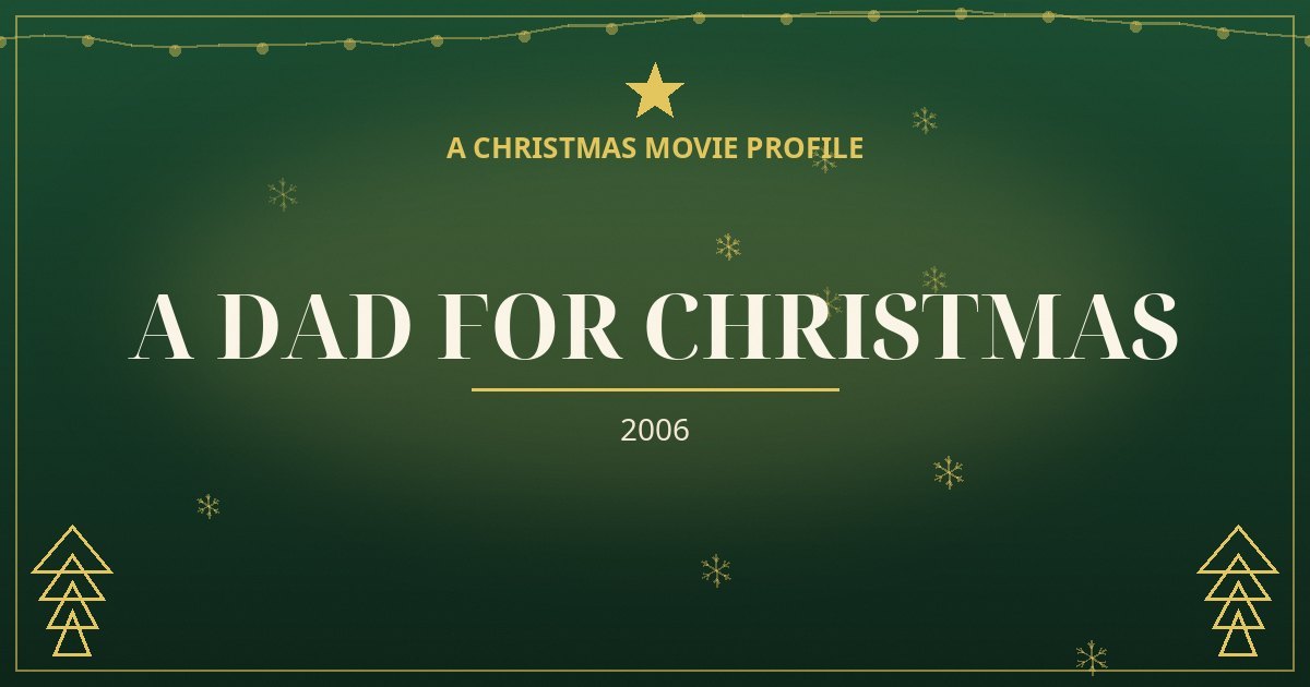 A Dad for Christmas — original designed title card art