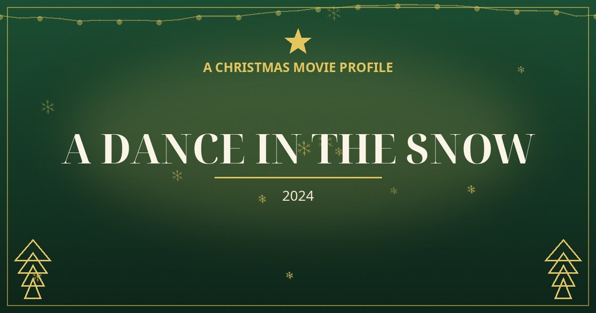 A Dance in the Snow — original designed title card art