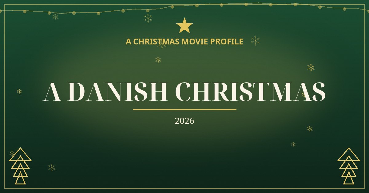 A Danish Christmas — original designed title card art