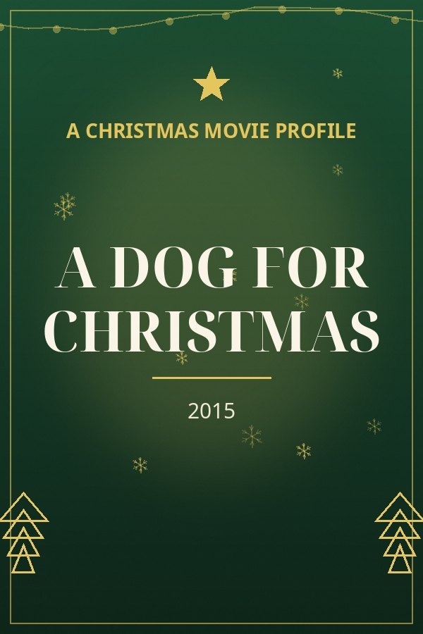 A Dog for Christmas — designed title card art