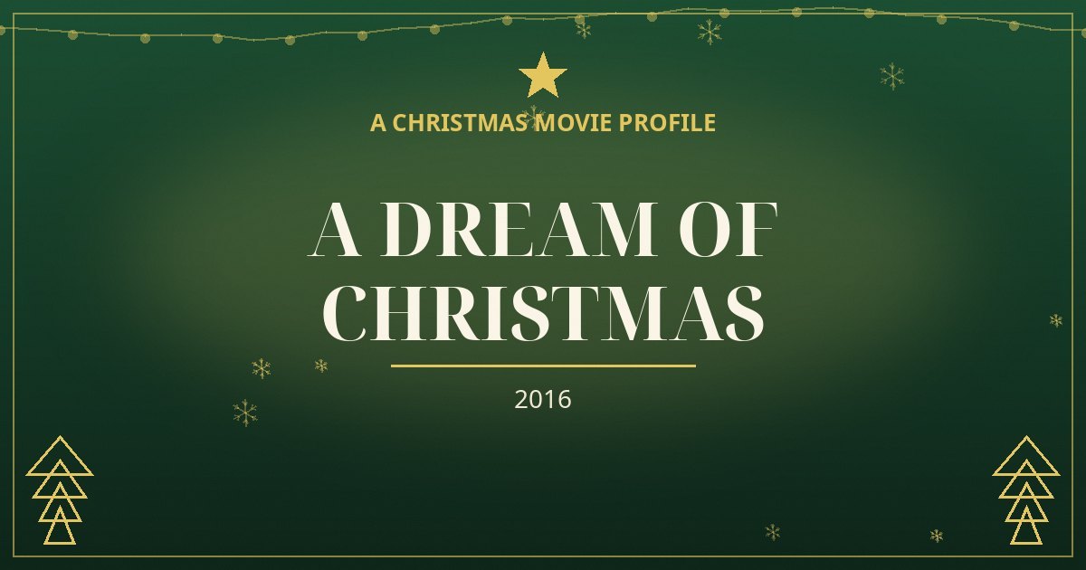 A Dream of Christmas — original designed title card art