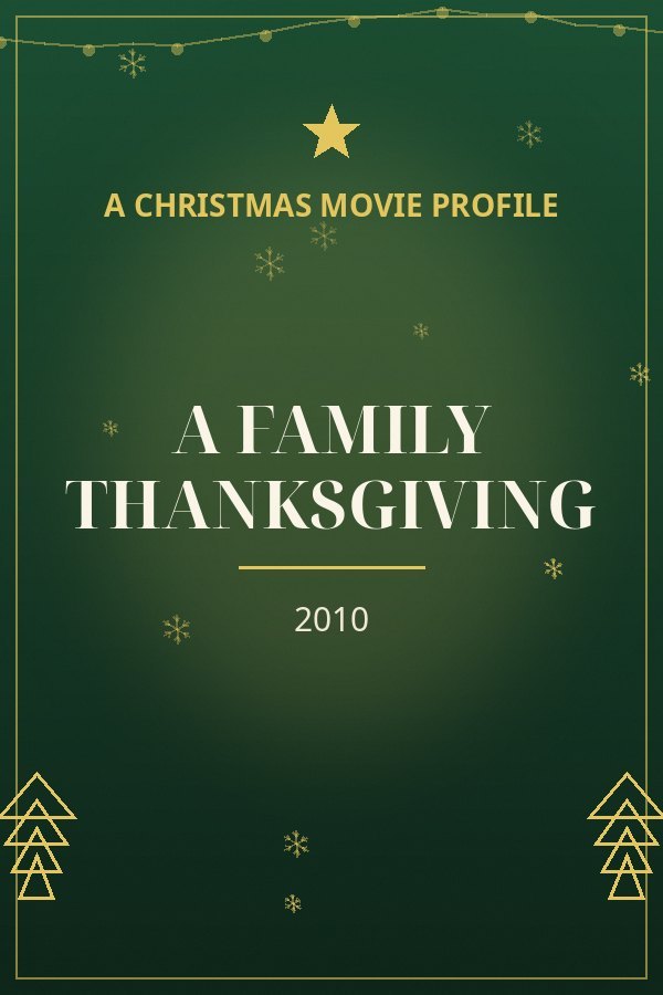 A Family Thanksgiving — designed title card art