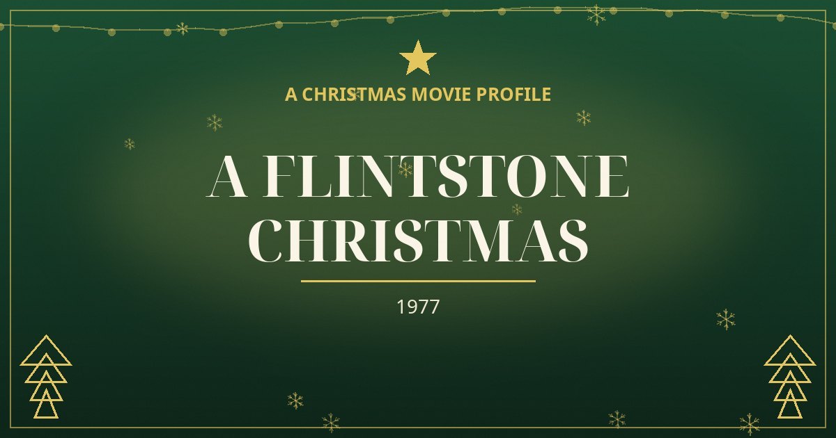 A Flintstone Christmas — original designed title card art