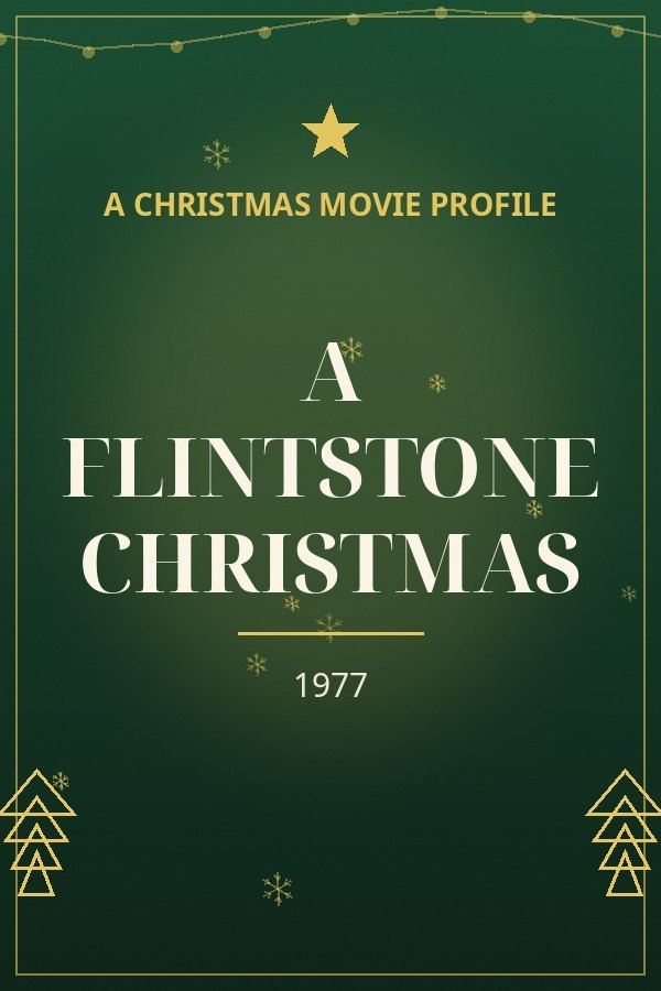 A Flintstone Christmas — designed title card art