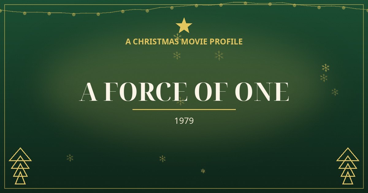A Force of One — original designed title card art