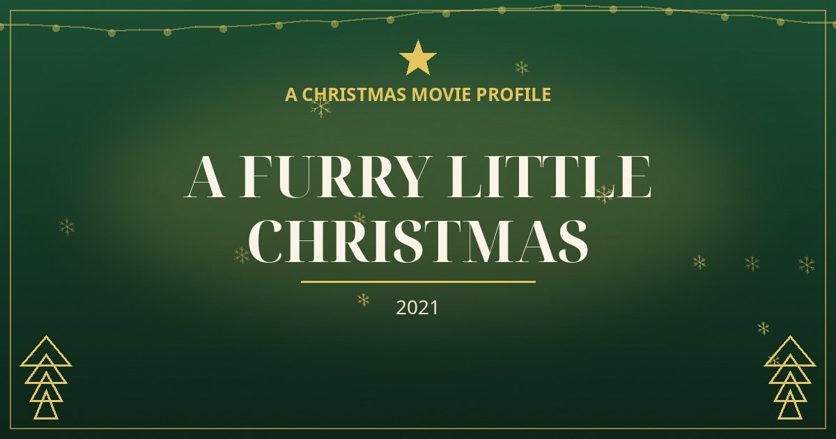 A Furry Little Christmas — original designed title card art
