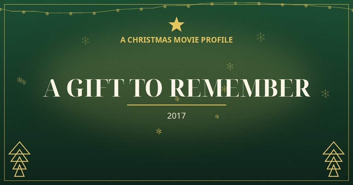 A Gift to Remember — original designed title card art