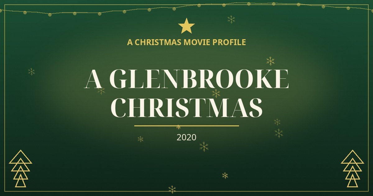 A Glenbrooke Christmas — original designed title card art