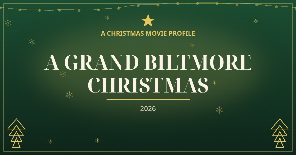 A Grand Biltmore Christmas — original designed title card art