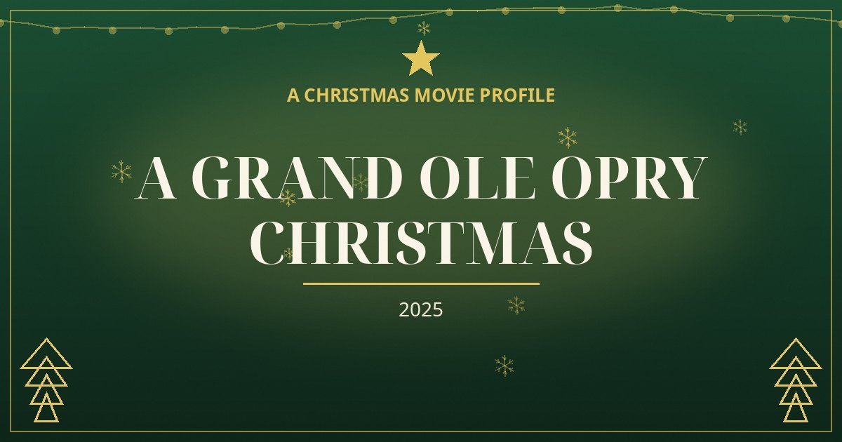 A Grand Ole Opry Christmas — original designed title card art