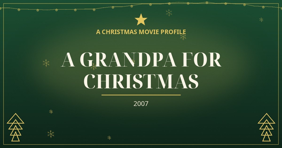 A Grandpa for Christmas — original designed title card art