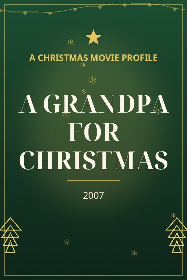 A Grandpa for Christmas — designed title card art