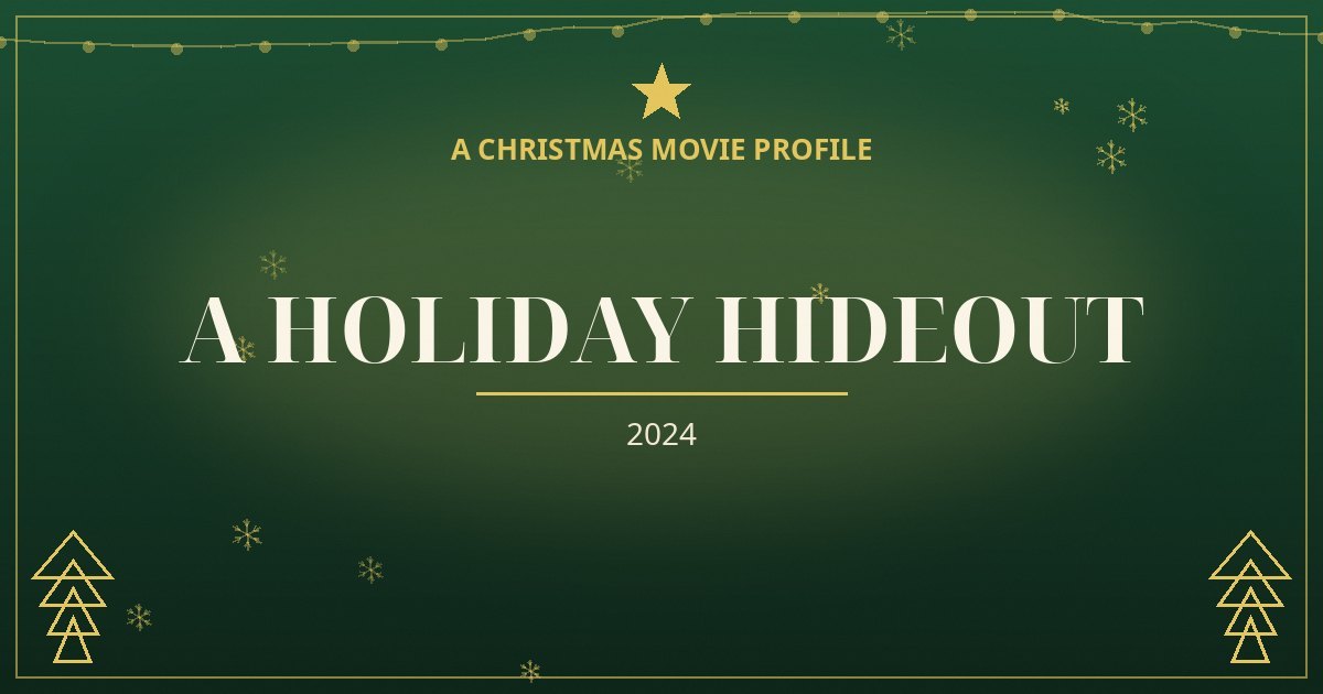 A Holiday Hideout — original designed title card art