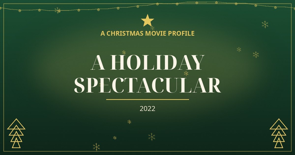 A Holiday Spectacular — original designed title card art