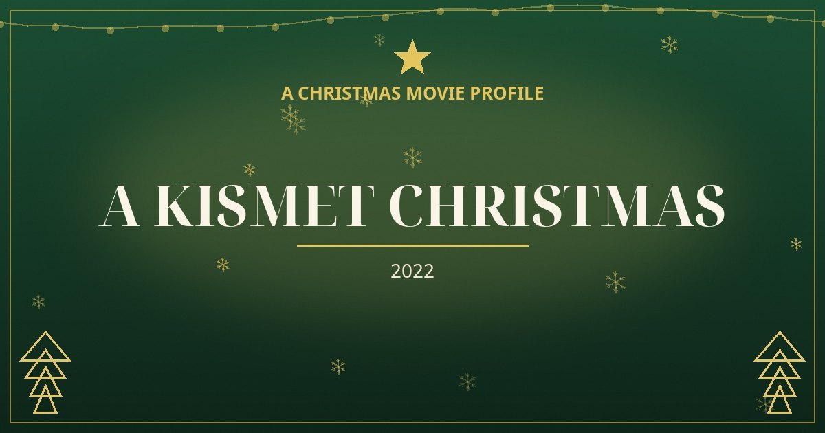A Kismet Christmas — original designed title card art