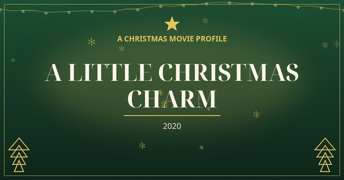 A Little Christmas Charm — original designed title card art