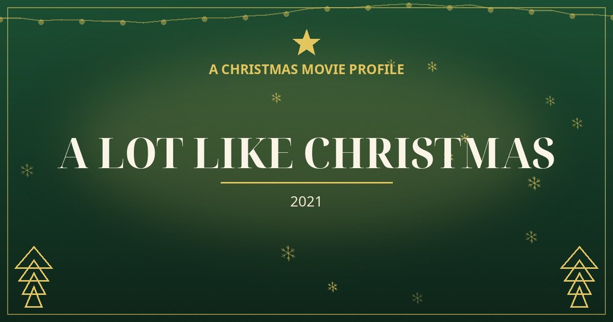 A Lot Like Christmas — original designed title card art