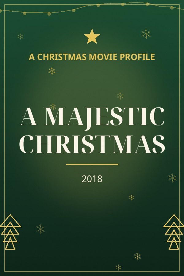 A Majestic Christmas — designed title card art