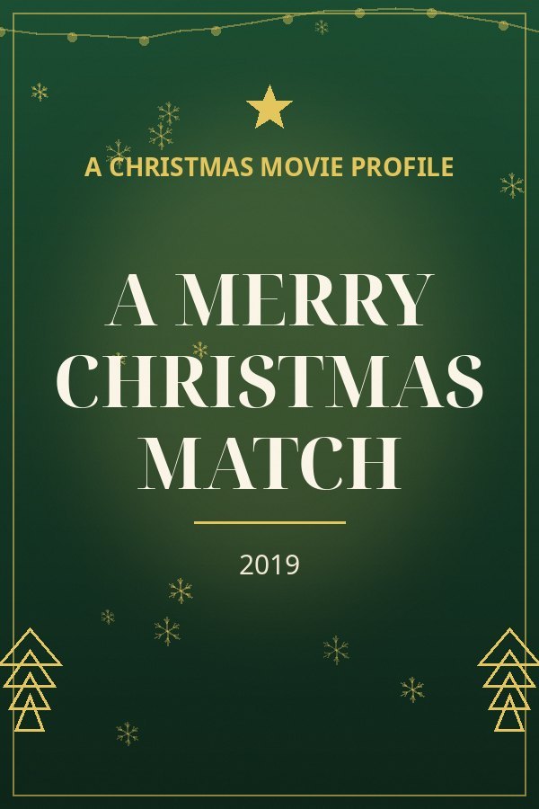 A Merry Christmas Match — designed title card art