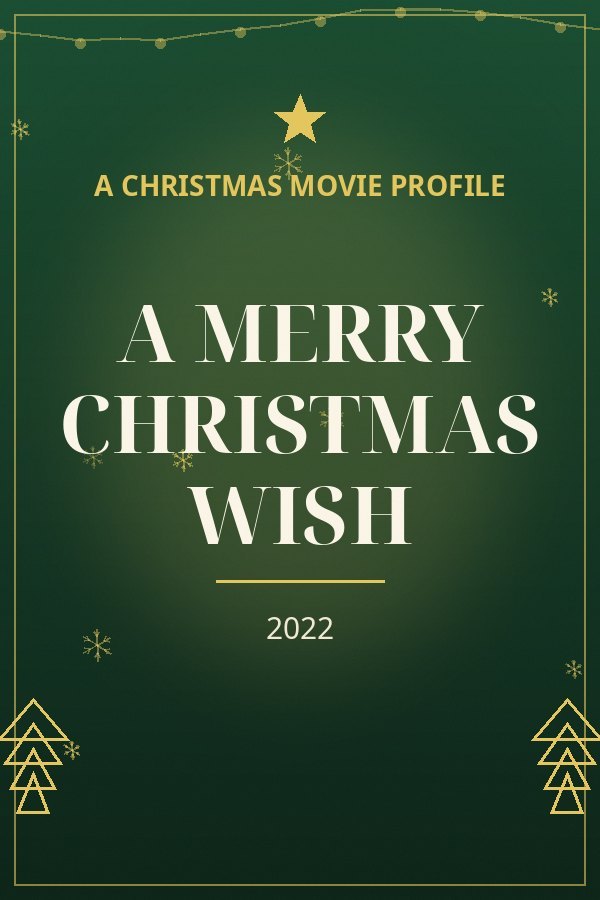 A Merry Christmas Wish — designed title card art