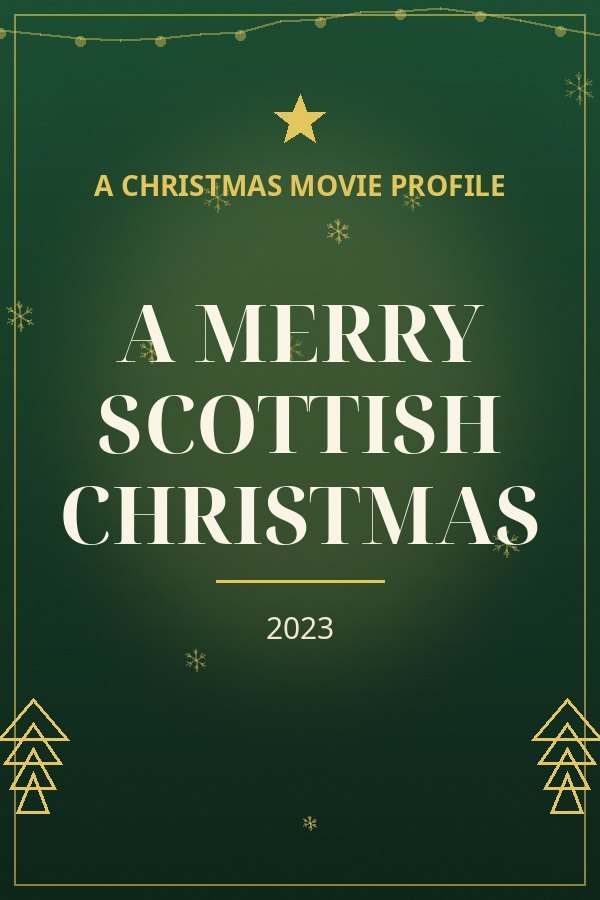 A Merry Scottish Christmas — designed title card art