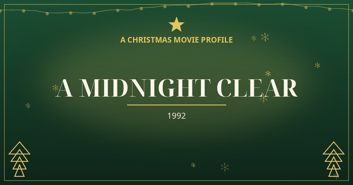 A Midnight Clear — original designed title card art