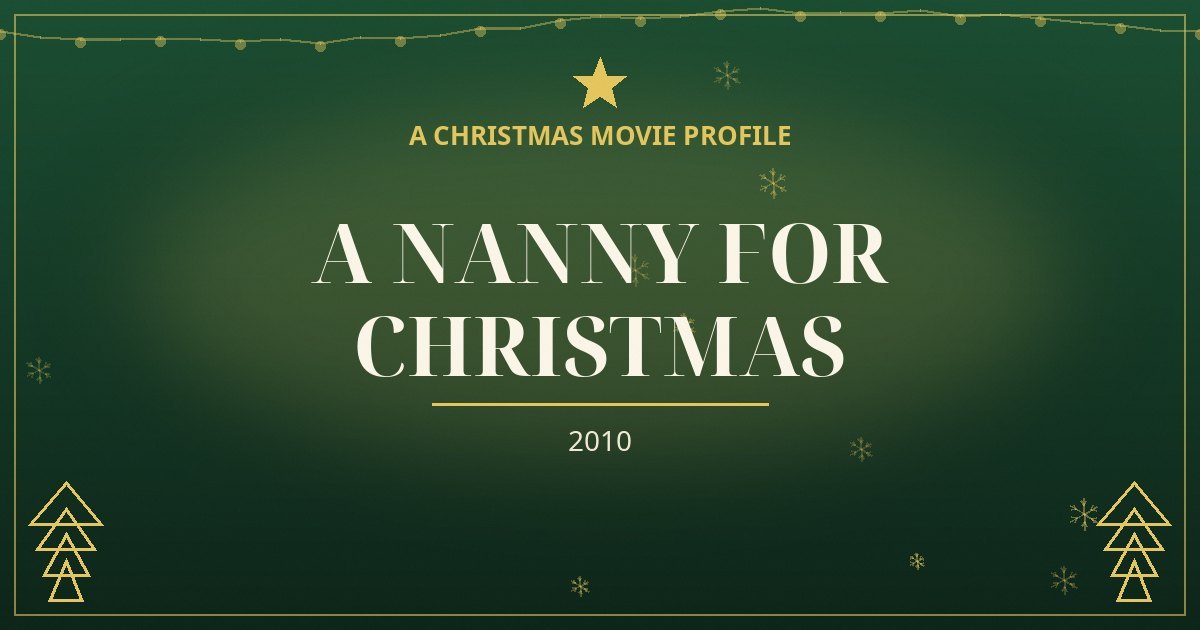 A Nanny for Christmas — original designed title card art