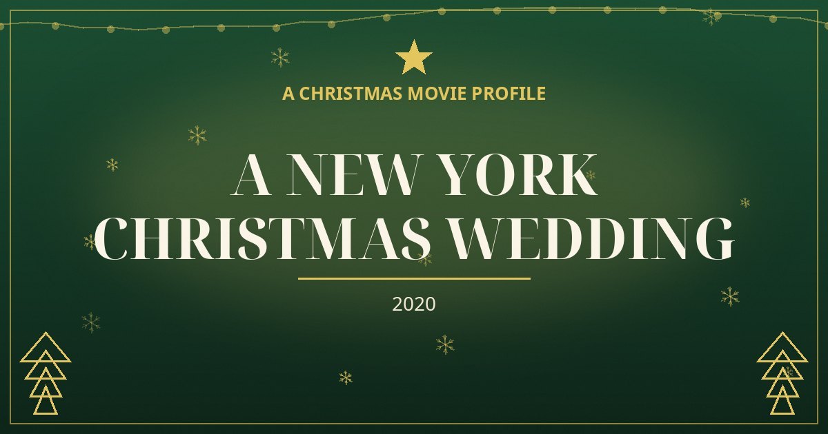 A New York Christmas Wedding — original designed title card art