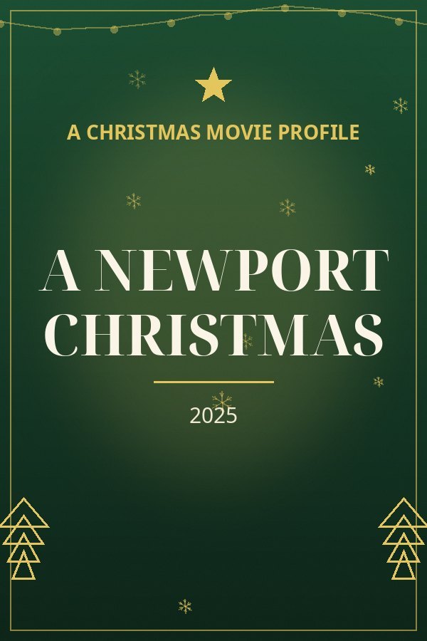 A Newport Christmas — designed title card art
