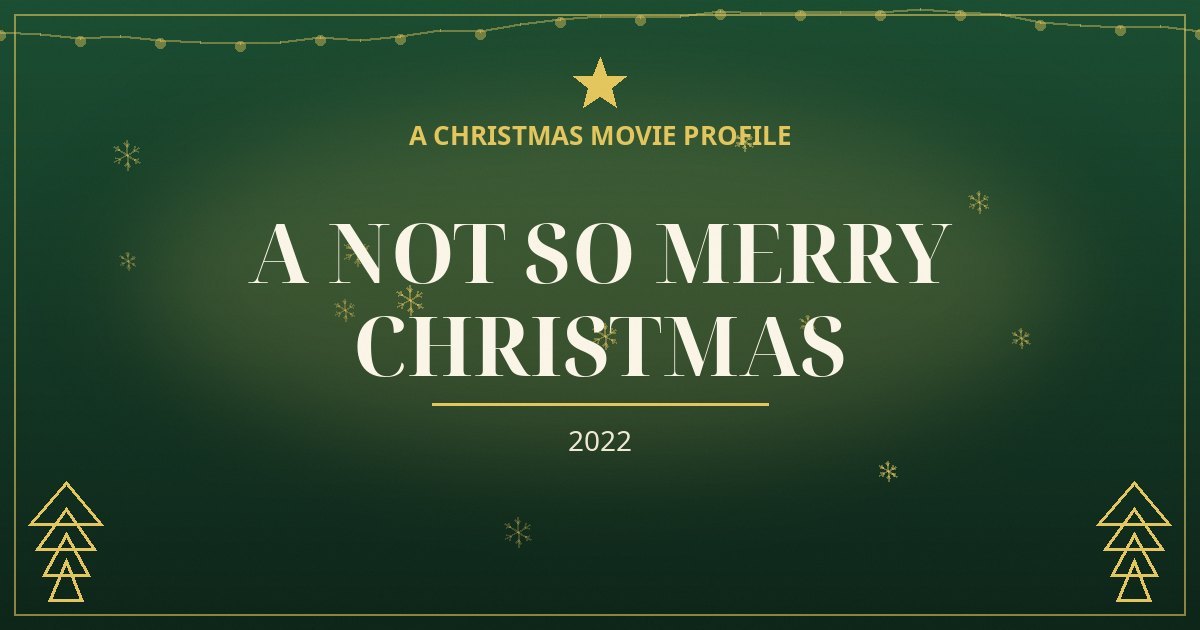 A Not So Merry Christmas — original designed title card art