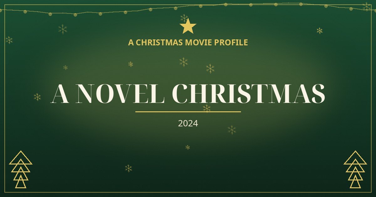 A Novel Christmas — original designed title card art