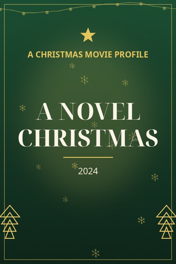 A Novel Christmas — designed title card art