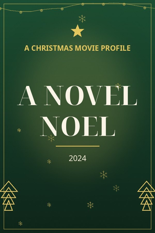 A Novel Noel — designed title card art