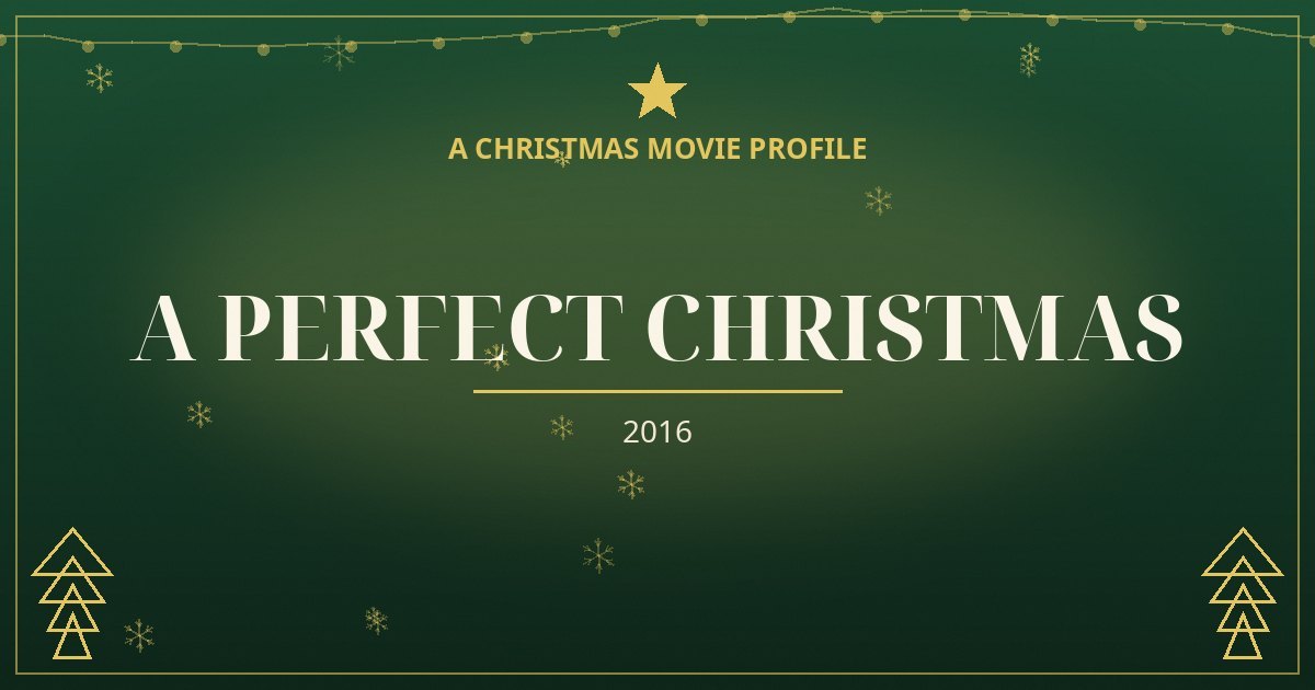 A Perfect Christmas — original designed title card art