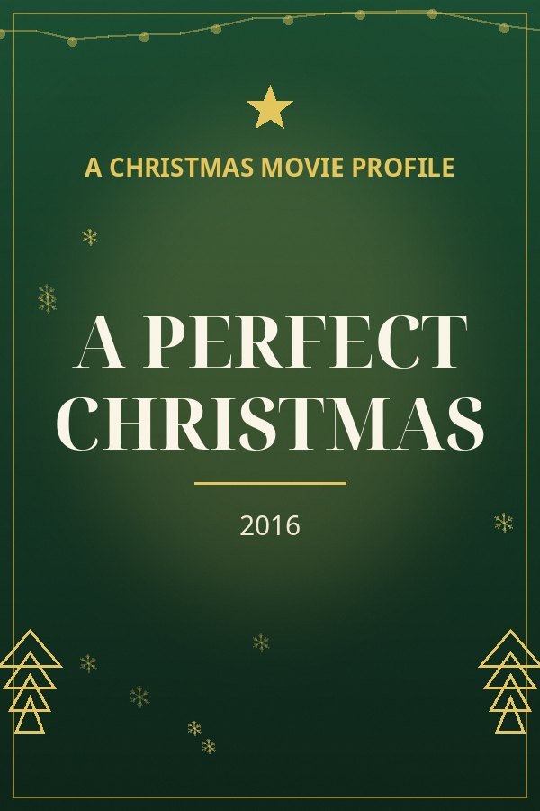 A Perfect Christmas — designed title card art