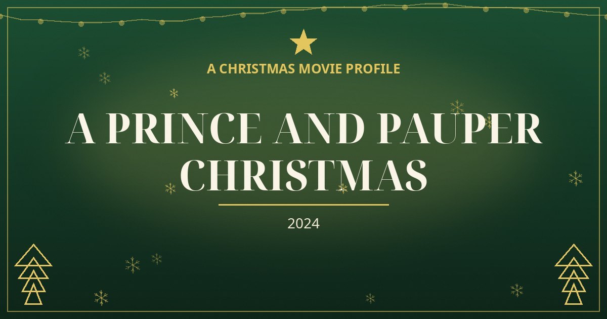 A Prince and Pauper Christmas — original designed title card art
