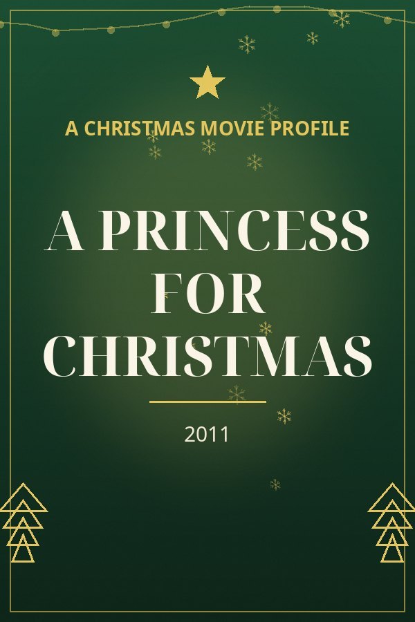 A Princess for Christmas — designed title card art